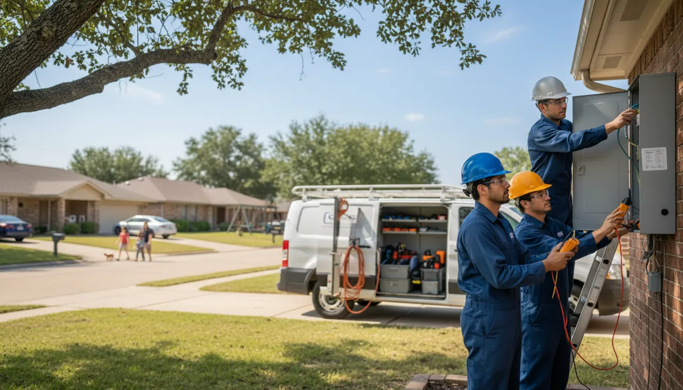 Certified electrician providing emergency electrical services in Dakota City, NE
